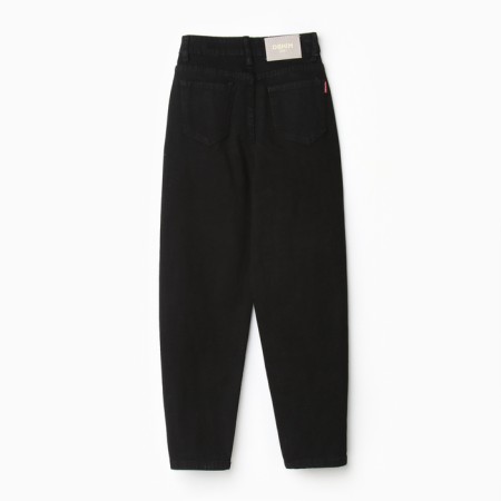 Jeans for girls, black color, height 140 cm-4