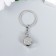 Metal keychain "Playing cube" silver 7.9x1.6x1.6 cm