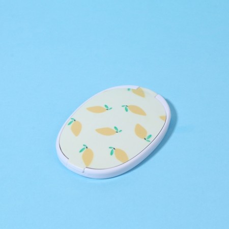Mirror folding "lemon", with a comb, 6.5 × 9.5 cm-4
