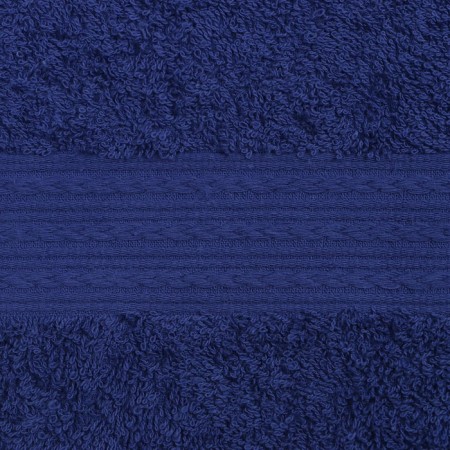 Terry towel with a border 50x90 cm, Dark Blue, cotton 100%, 440g/m-3