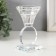 Glass of Glass for 1 candle "Bud on a circle" d = 2 and 3.5cm 6x6x11 cm