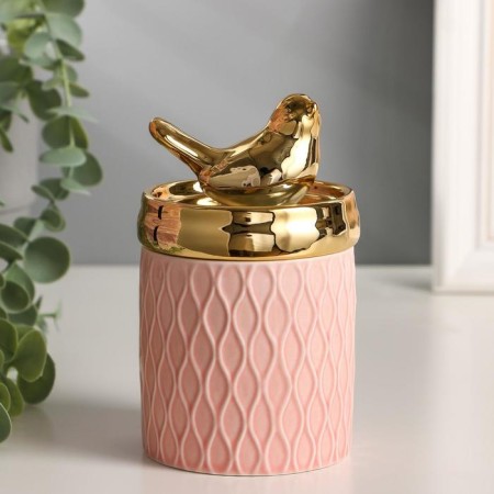 Coramics Coramics "Golden Bird" 13x7.5x7.5 cm-1
