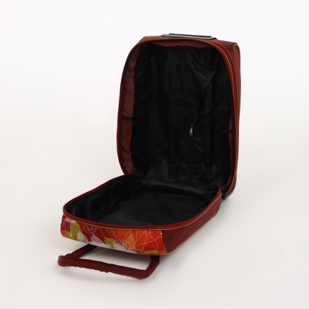 Small 37 l (s) suitcase with a Sacvoyage bag, lightning department, external pocket, extension, burgundy color-8