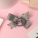 Hair elastic band "Schoolgirl" Bant Star, 12 cm, gray