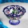 Candy of Rishtan ceramics "Flowers", 13 cm, blue