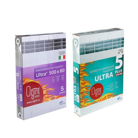 Bimetallic Ogint Ultra Plus, 500x80, 5 sections-1