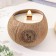 Candle in the coconut aromatic, green tea, soy wax, 8x10 cm, in the box