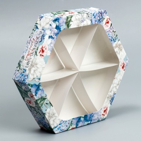 Confectionery box, packaging, “inspire beauty”, 23 x 23x 4 cm-2