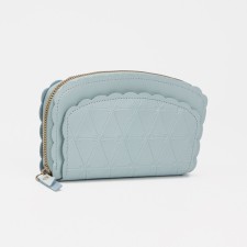 Women's wallet with lightning, blue color