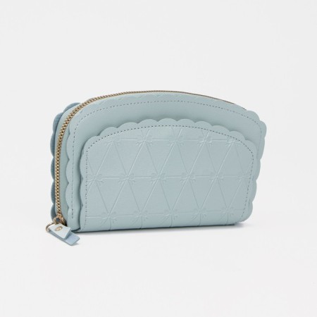 Women's wallet with lightning, blue color