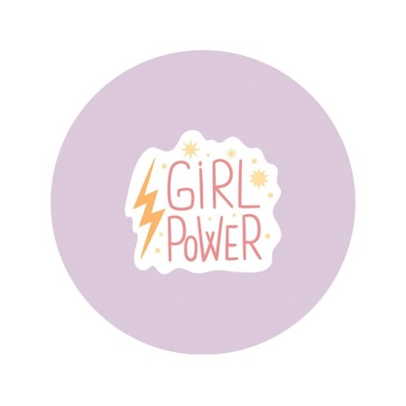 Pareo and beach rug "Girl Power", D = 150 cm-1