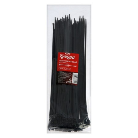 Clot of nylon tundra Krep, for screed, 3.6x250 mm, black, in packaging 100 pcs.-4