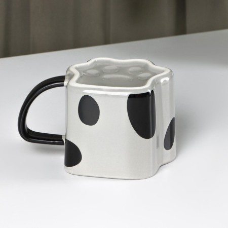 Ceramic Tiger Coramic mug, 350 ml, gray color-5