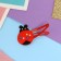 Shirley hair set (2 elastic bands 5 cm, 4 invisibility 5.5 cm) cake, red