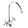 Accoona A4971 kitchen mixer, two -wound, with a nut, brass, chrome