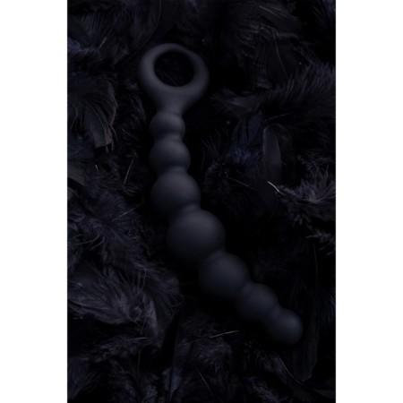 Anal stimulator Popo pleasure by toyfa carina, silicone, black color, 19 cm, d 3 cm-11