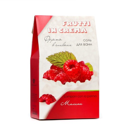 Salt with foam for baths frutti in Crema Raspberry in cream, 500 g-1
