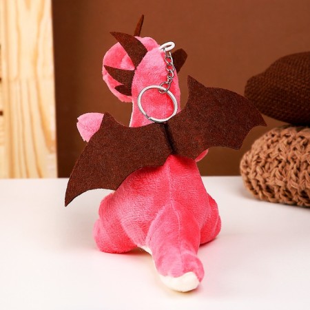 Soft toy "Dragon" on a key fob, 15 cm, color mix-1