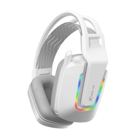 Headphones Xtrike Me GH-712, game, full-size, backlight, Mic, USB + 3.5mm, 2 m, white-1