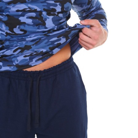 Male pants, color dark blue mix, size 48-2