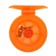 Inertial coil, plastic, diameter 6.5 cm, orange color, 807s