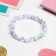 Bracelet Children's "chosen" faceted crystals, rainbow color