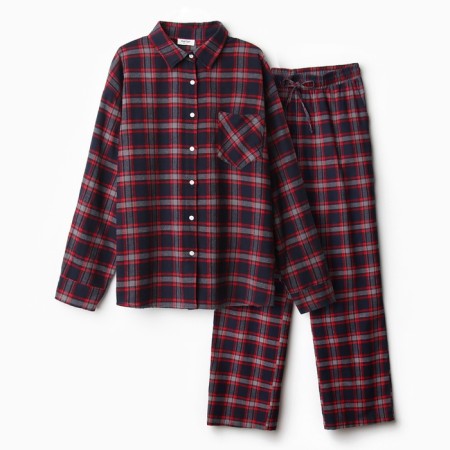 Female pajamas (shirt and trousers) KAFTAN size 40-42, blue-7