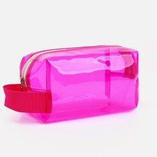 Lightning cosmetic bag, raspberry color