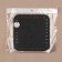 Donce for a bag, square, 15 × 15 × 0.3 cm, black color