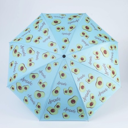 Women's umbrella avocado lover, 8 knitting needles, d = 108 cm, blue color-2