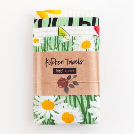 A set of kitchen towels of the Enjoy Today 35x60cm-4pcs, 100% cotton-8
