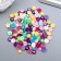 Decor for creativity Plastic "Half -Pesterpoline Tsvetn. Purvalum" set150pcs 0.8x0.8x0.4 cm mix