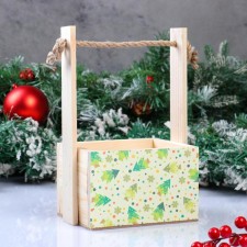Wooden Kashpo, 15 × 12 × 8.5 (25) cm 