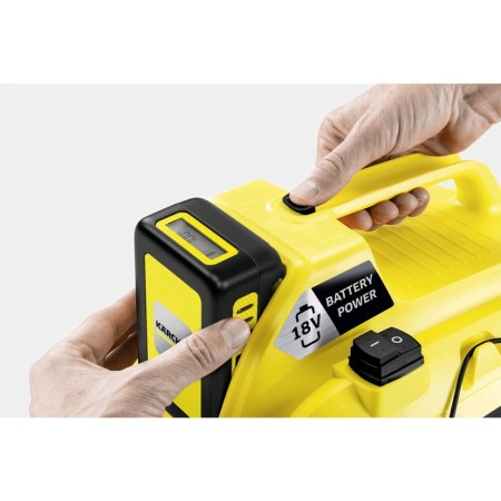 Vacuum cleaner Karcher WD1 COMPACT BATTERY, wireless, 230 watts, 7 l, hose 1.2 m, black and yellow-1