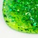 Slime "Glass" with green sparkles of mica