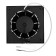 Exhaust fan "Cosmetic" B100VK, D = 100 mm, 10 W, 40 dB, 105 m³/h, with off., Black