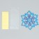 Package for sweets "Snowflake", 11 x 6 cm, New Year
