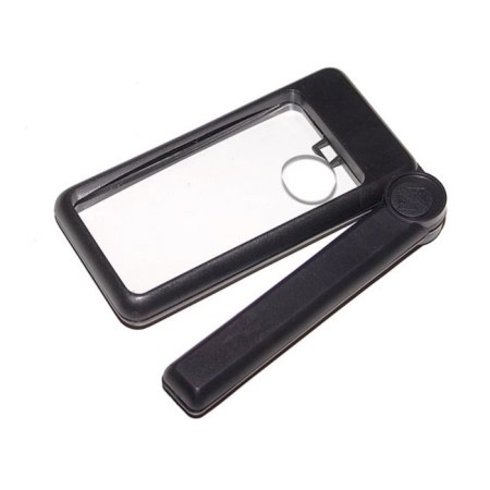 Folding magnifier with backlight VEBER 10050LA, 2X-4X, 100X50 mm