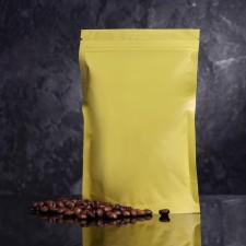 Package doy-pack, matte, yellow, 14 x 20 x 4 cm