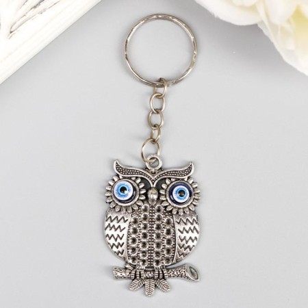 Keychain metal "Eye" owl "4,5x2.7 cm