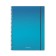 A4 notebook, 80 sheets in a cage on the crest Erichkrause Ice Metallic, plastic cover, elastic band, offset block, whiteness 100%, mix