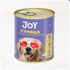 Wet feeding Joy Bezranovaya Wet for dogs of medium and large breeds, chicken 340 gr.