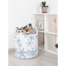 Корзина для игрушек «Иней снежинок, размер 35х35 см