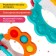 Developing toy "Funny animals", with tactile rubber bands