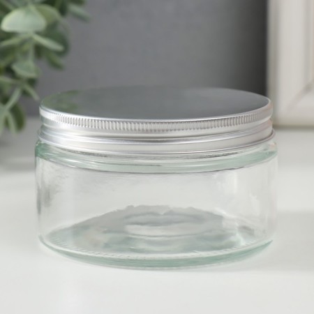 Bank for candles glass with a “transparency” lid 250 ml 9x9x5.5 cm