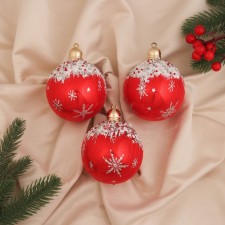 Set of balls plastic D-8 cm, 3 pcs 