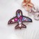 Brooch "Airplane", colored in gold
