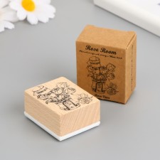 Printing wood, rubber 