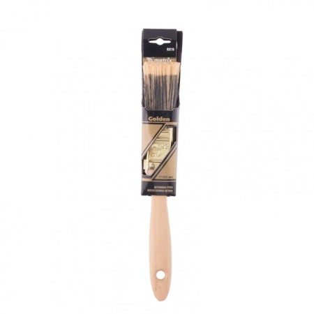Brush flat MTX 83216, Golden, artificial bristles, wooden pen, 1 "-3