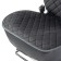 Frame caps for the front seats Car Performance, 2 pcs, alcantara, rhombus, cheese